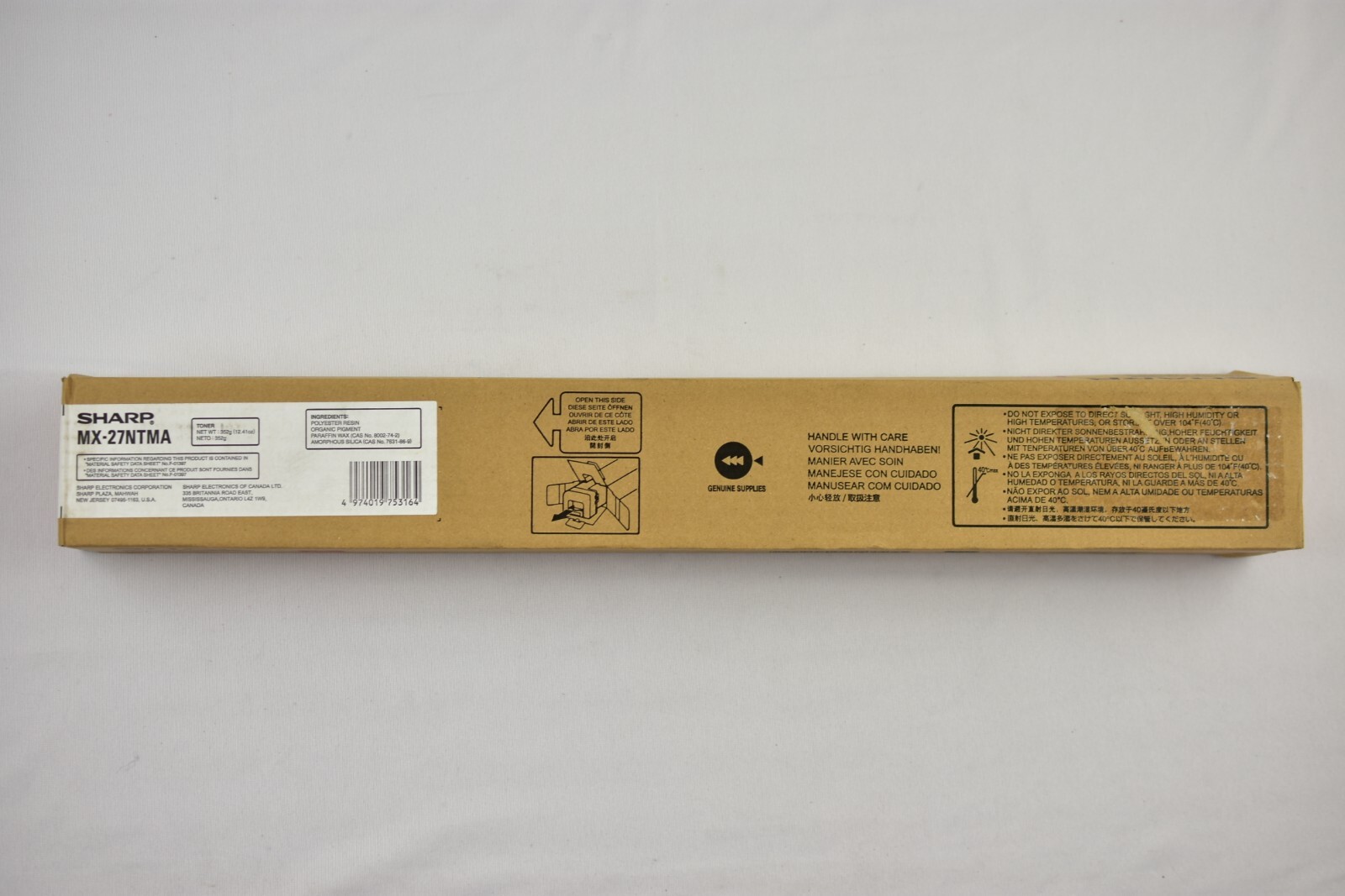Sharp MX-27NTMA Magenta Standard Yield Toner Cartridge MX27NTMA Genuine