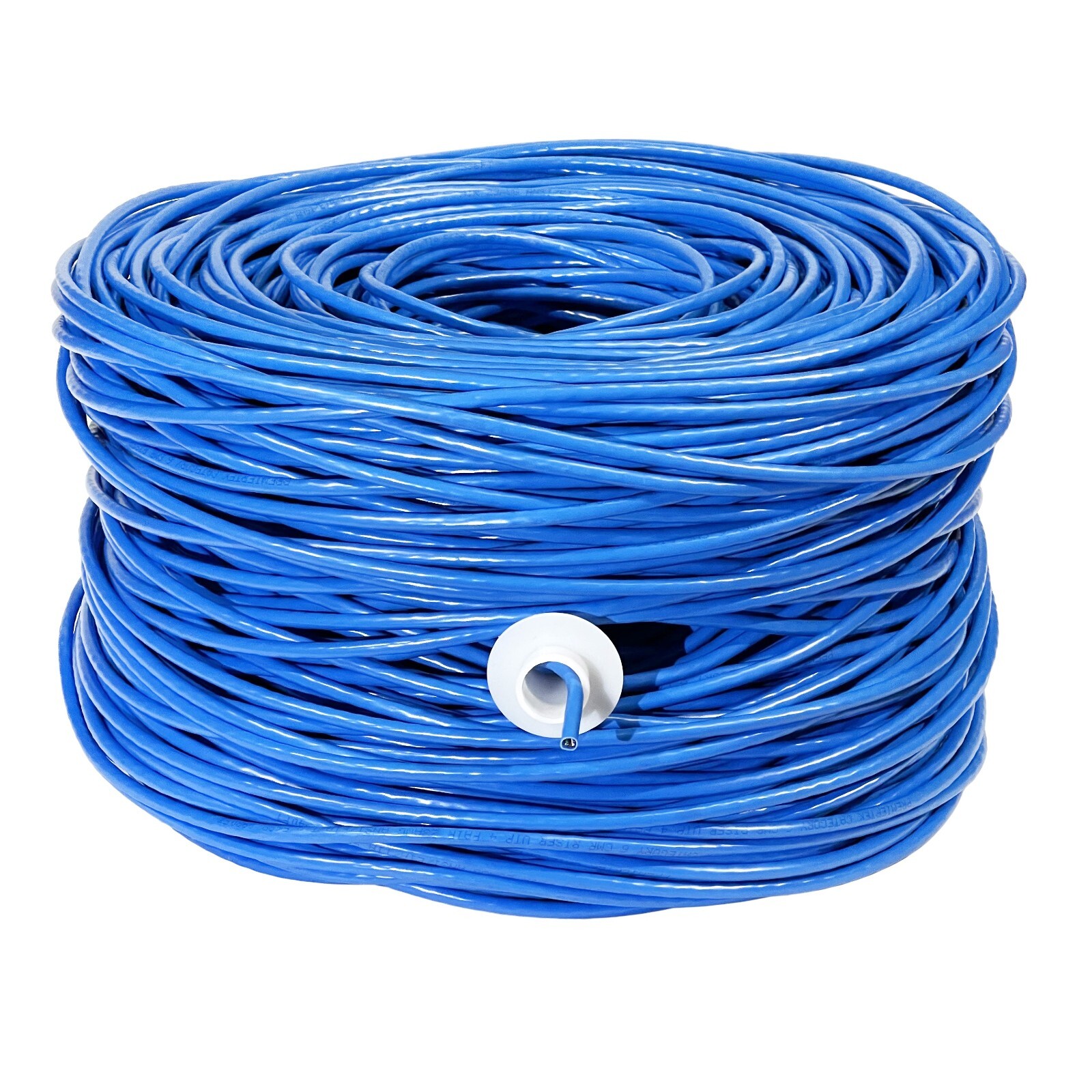 CAT6 1000FT 550MHz Riser UTP NETWORK ETHERNET CABLE BULK WIRE 23 AWG LAN BLUE