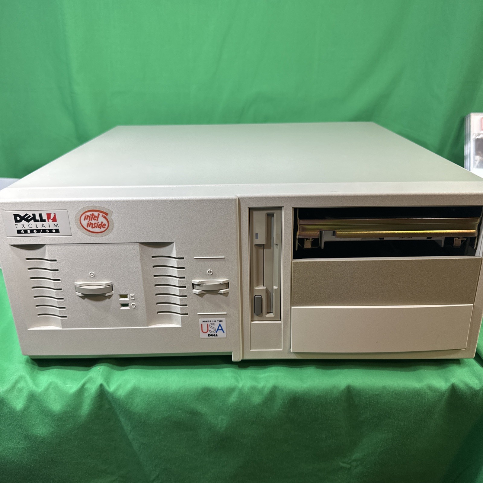 Vintage Dell Exclaim 486/50 Model 450DX2MD Desktop Retro Gaming For Parts