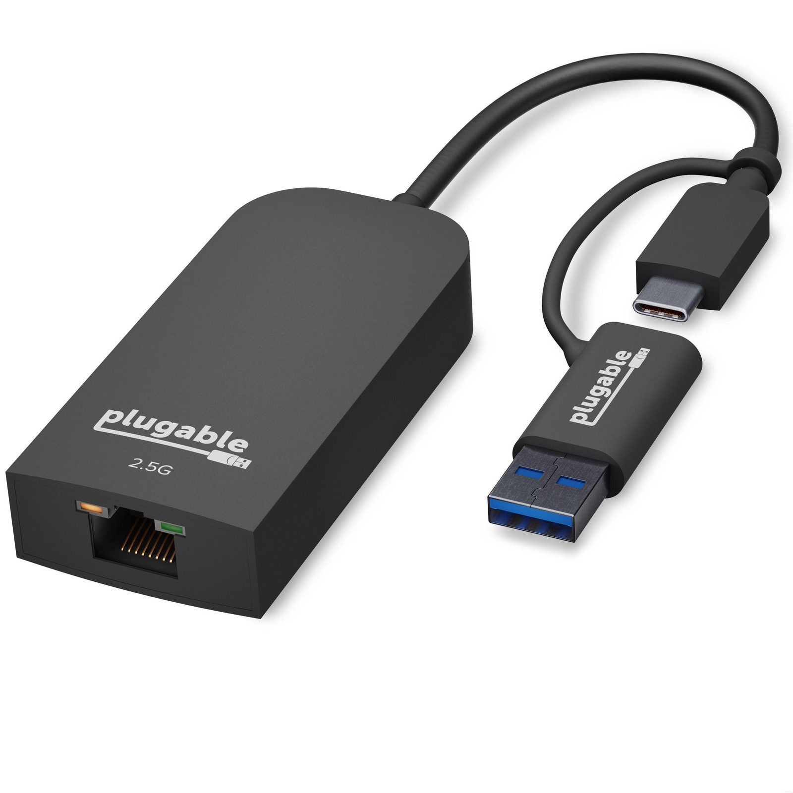 Plugable Technologies USBC-E2500 PLUGABLE USBC-E2500 2.5G USB C TO ETHERNET ADAP