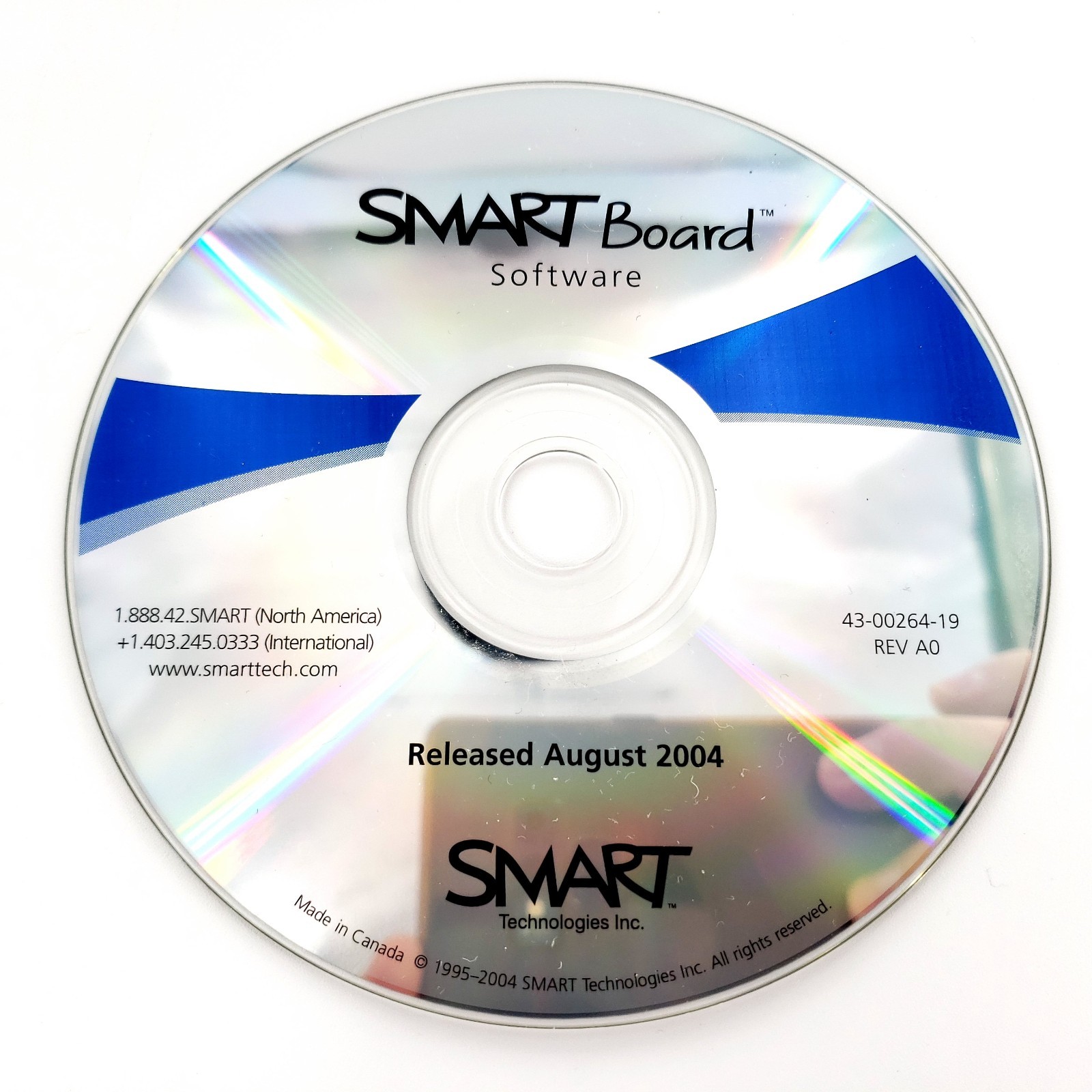 Smart Board Software Smart Interactive White Board August 2004 43-00264-19