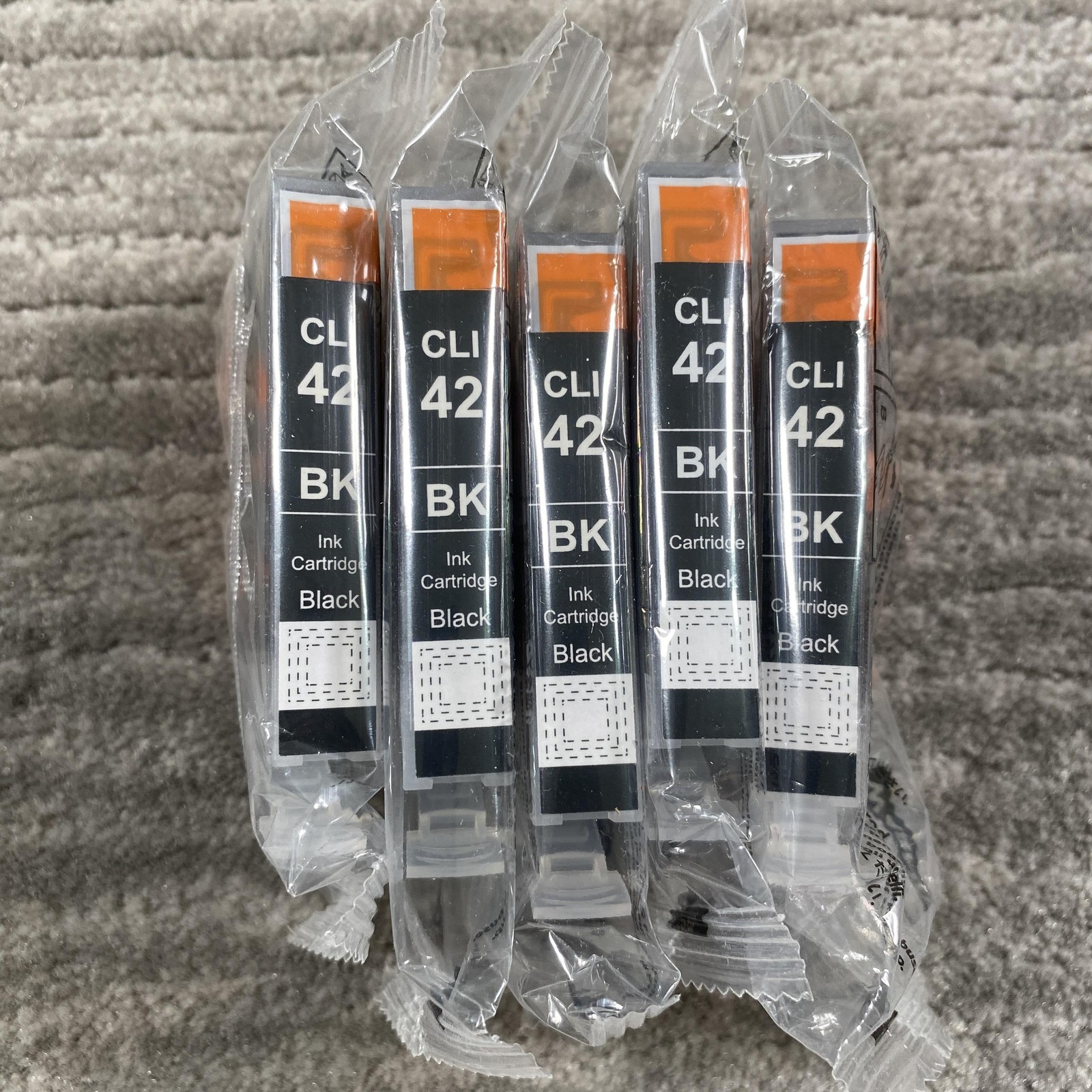 CLI 42 BK Compatible Ink Cartridges Black For Canon Pro-100 Photo 5PK Printers