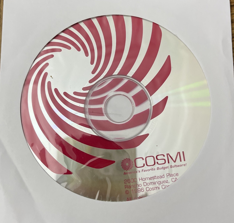 Cosmi Budget PC CD Rom Software