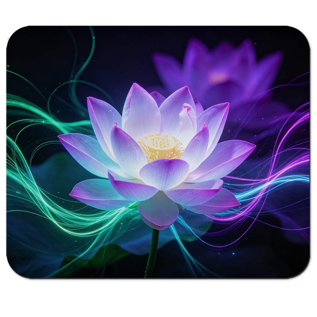 HAOSSUW Mouse Pad, Lotus Flower 9.5x7.9