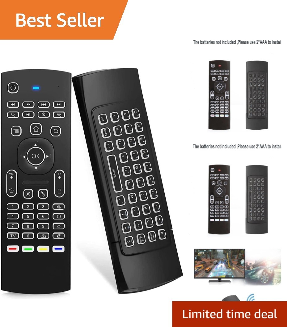 Effortless Wireless Control: MX3 Pro Backlit Fly Remote for TV & Projectors