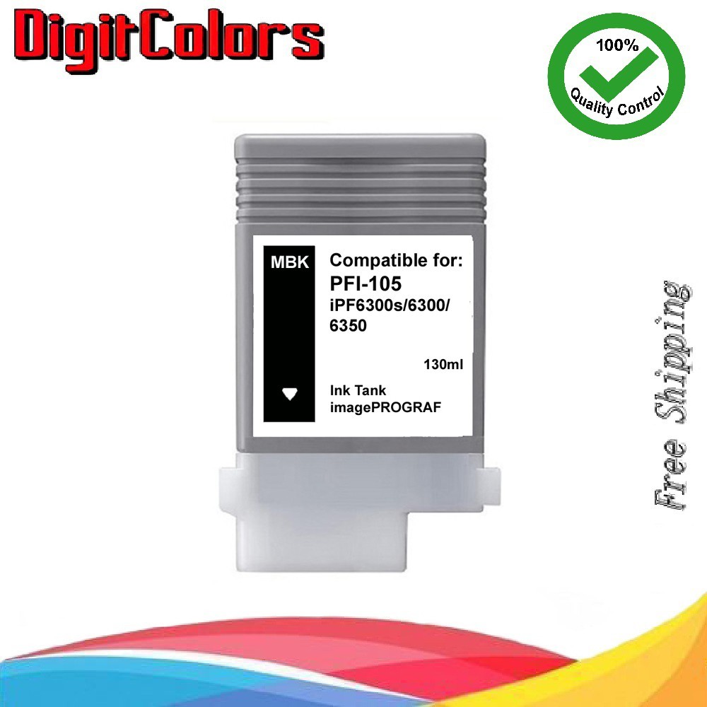 PFI-105 Matte Black Ink Cartridge For Canon IPF IPF 6300s 6300 IPF6350 PFI105MBK