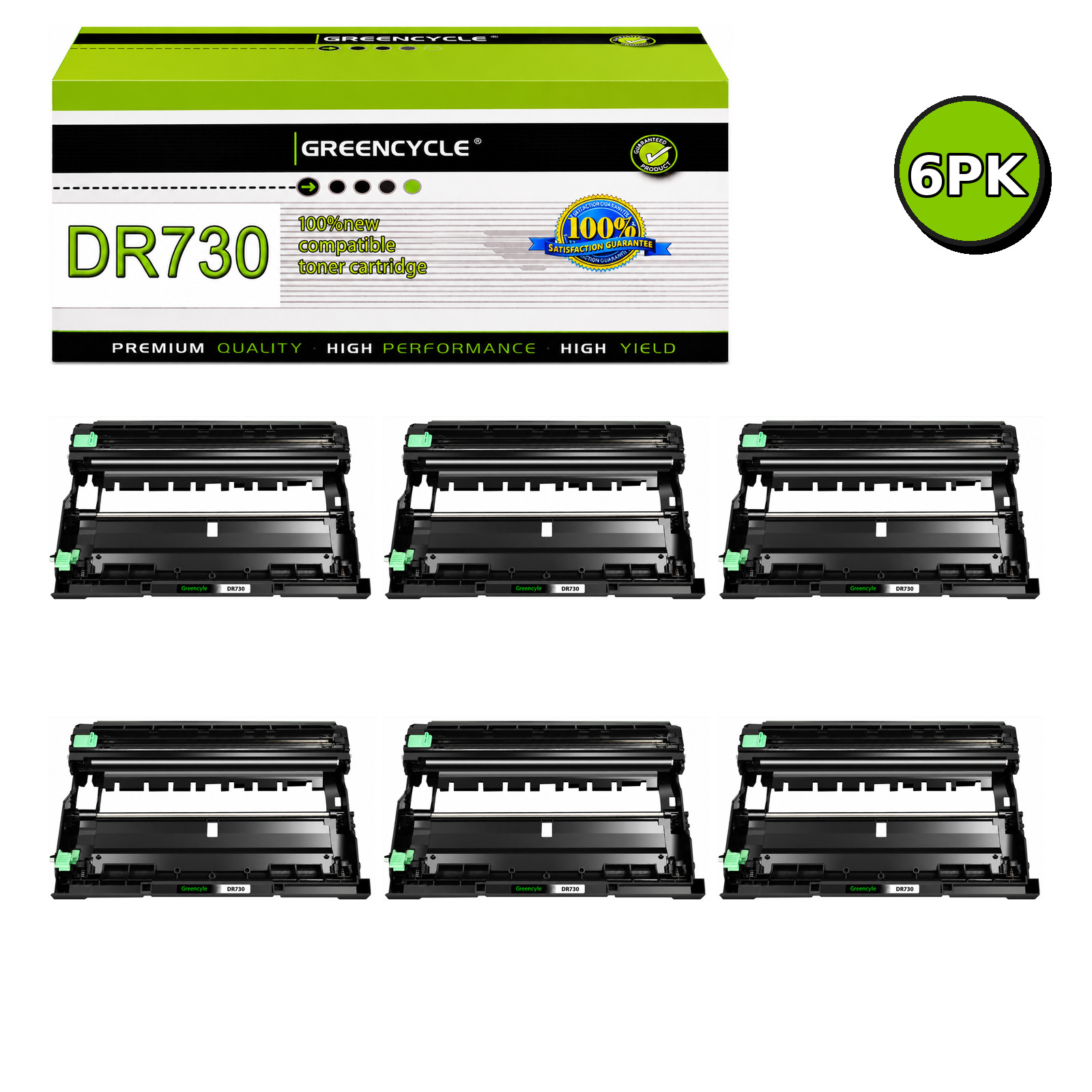 6PK DR730 DR-730 Drum Unit Compatible For Brother MFC-L2710DW MFC-L2750DW TN760