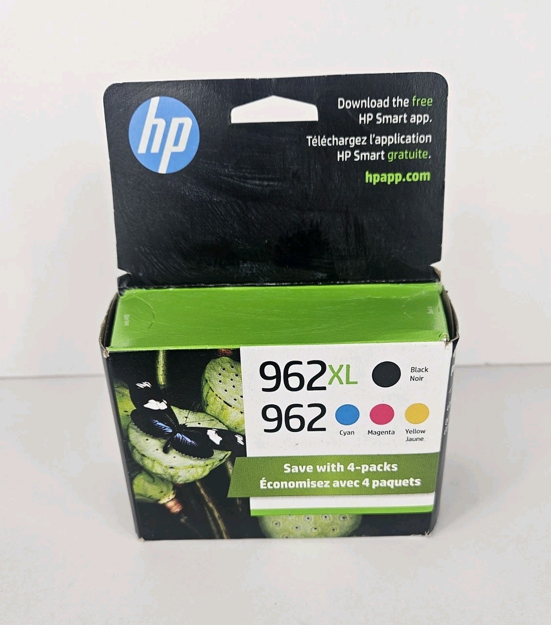 HP 962XL/962 Original Ink Cartridge Combo 4-Pack Black & Color Exp Jan 2025 New 