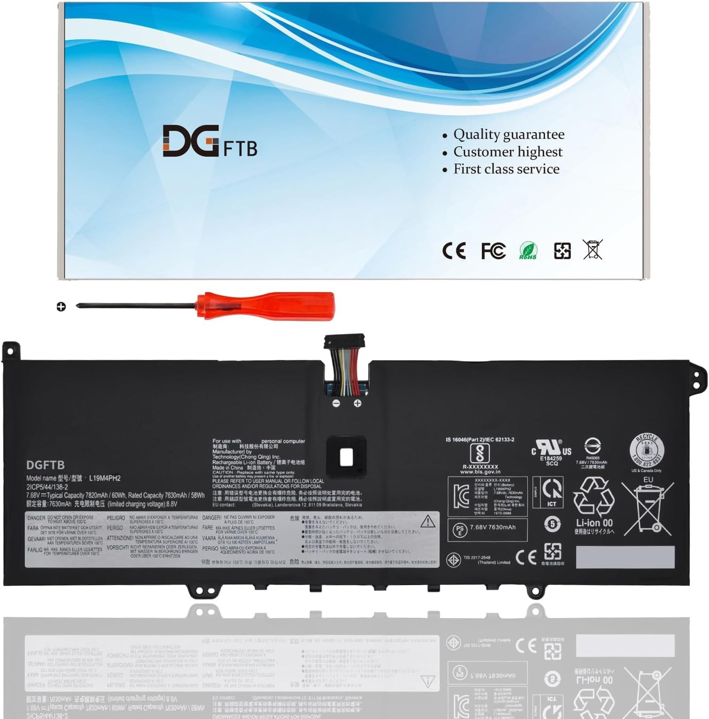 L19M4PH2 L19C4PH2 Laptop Battery Replacement for Lenovo Ideapad Yoga 9 14ITL5