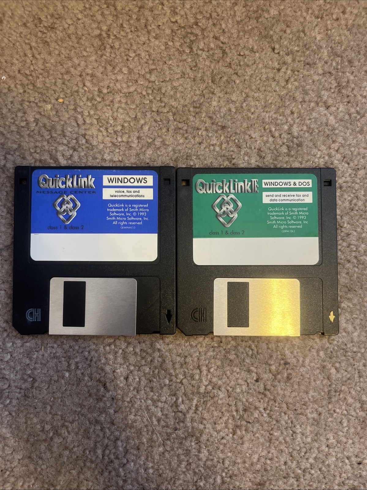 Vintage QuickLink Message Center For Windows 3.5” Floppy Disks 1993