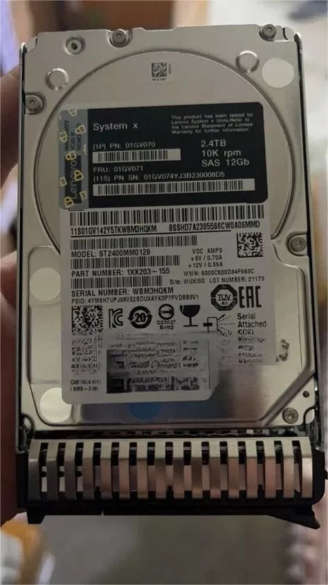01GV070 01GV071 Lenovo 01GV071 01GV070 2.4TB 10K RPM 12Gb SAS 2.5" SFF G3HS 3650