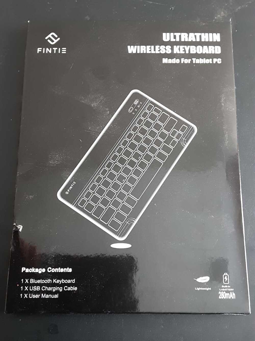 Fintie Ultrathin Wireless Keyboard for Android Tablet EB00042 10inch