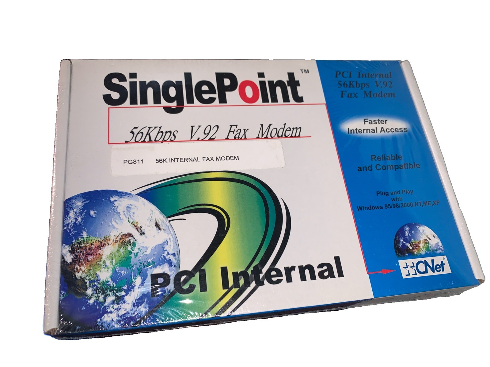 SinglePoint PCI Internal 56Kbps V.92 Fax Modem Windows 95/98/XP Plug & Play