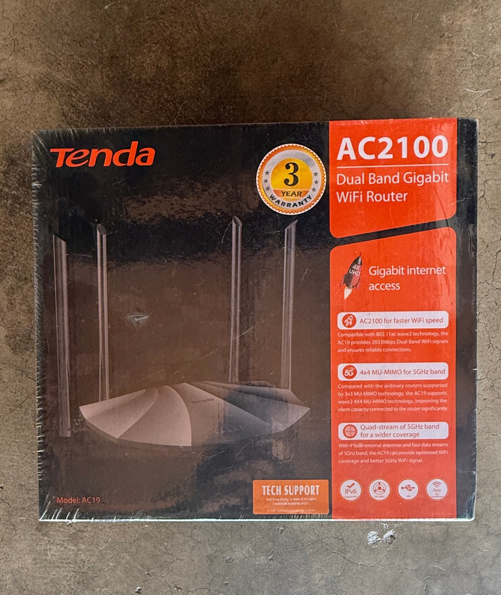 Tenda AC19 AC2100 Dual Band Gigabit WiFi Router