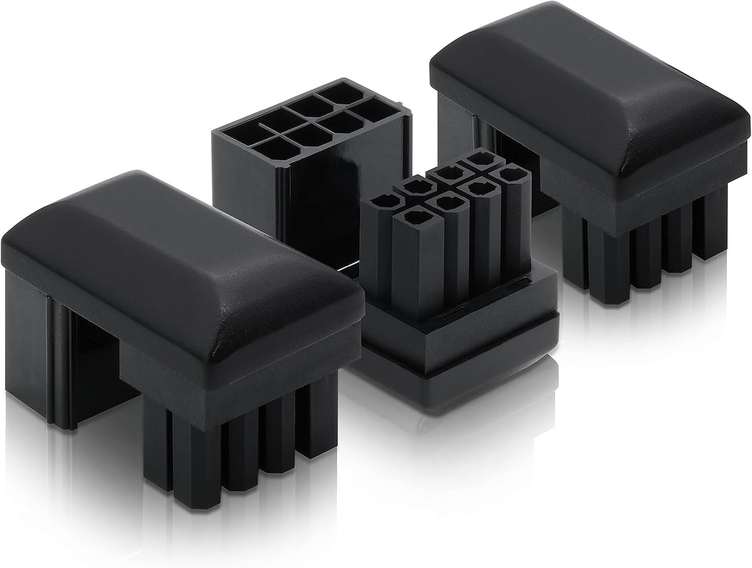 3-Pack GPU VGA PCIe 8 Pin U Turn 180 Degree Angle Connector Power Adapter Board