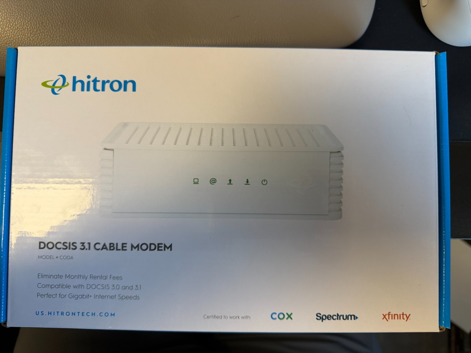 Hitron Coda -S12 DOCSIS 3.1 Modem (Spectrum, Cox, Xfinity)