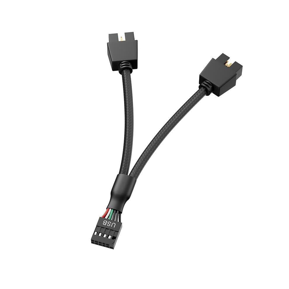 Motherboard 9Pin USB2.0 to Dual 9Pin Extension Cable, 9 Pin to 2 * 9 Pin Splitte