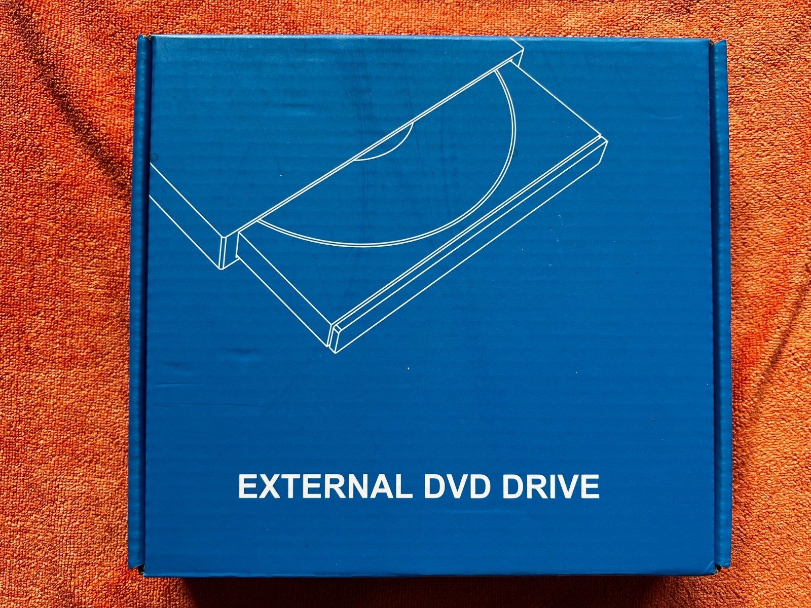 RGB External CD DVD Drive USB 3.0 Portable Optical Player with Hub Ports, Works