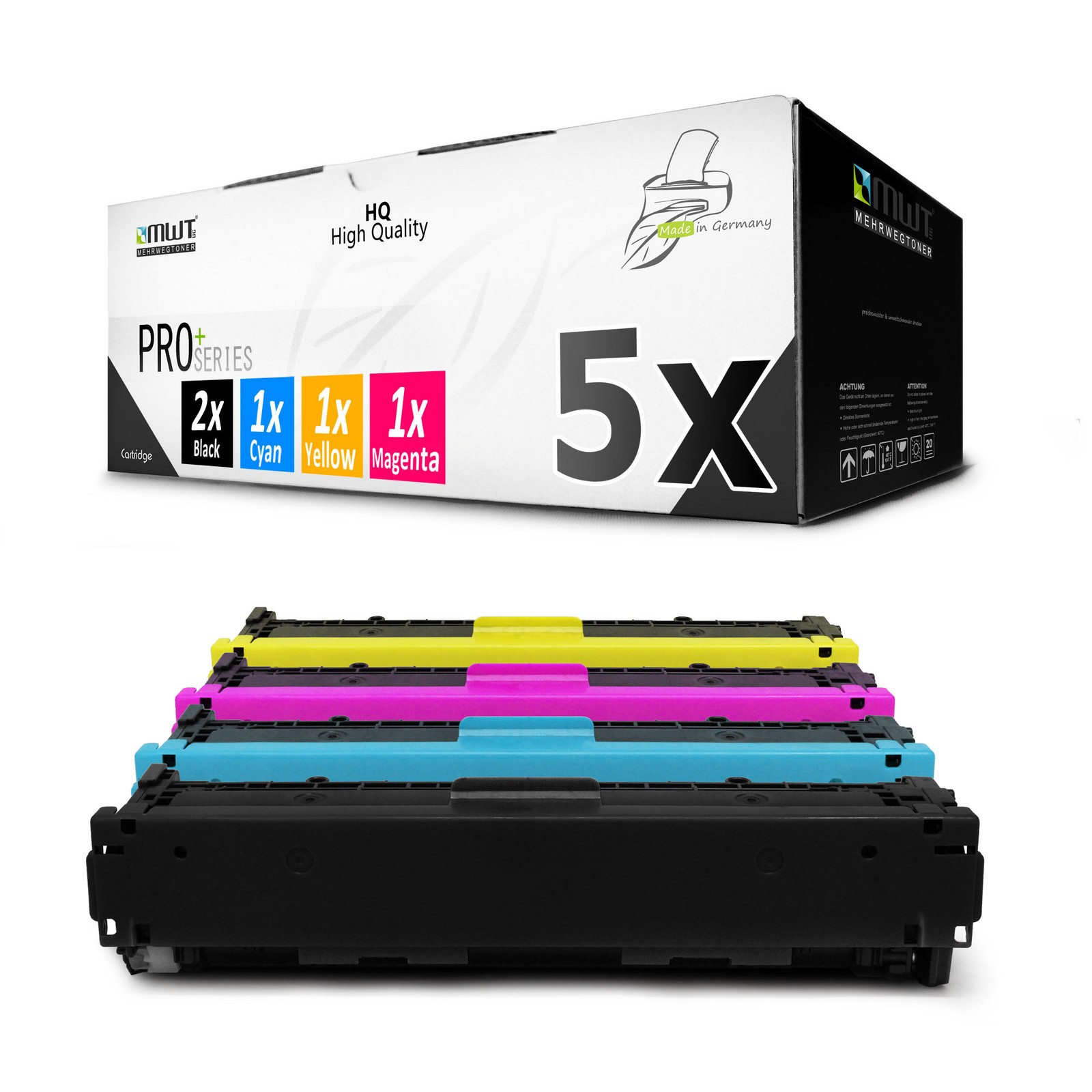 5x MWT PRO XXL Toner Cartridges for HP LaserJet Pro 200 Color M-251-nw