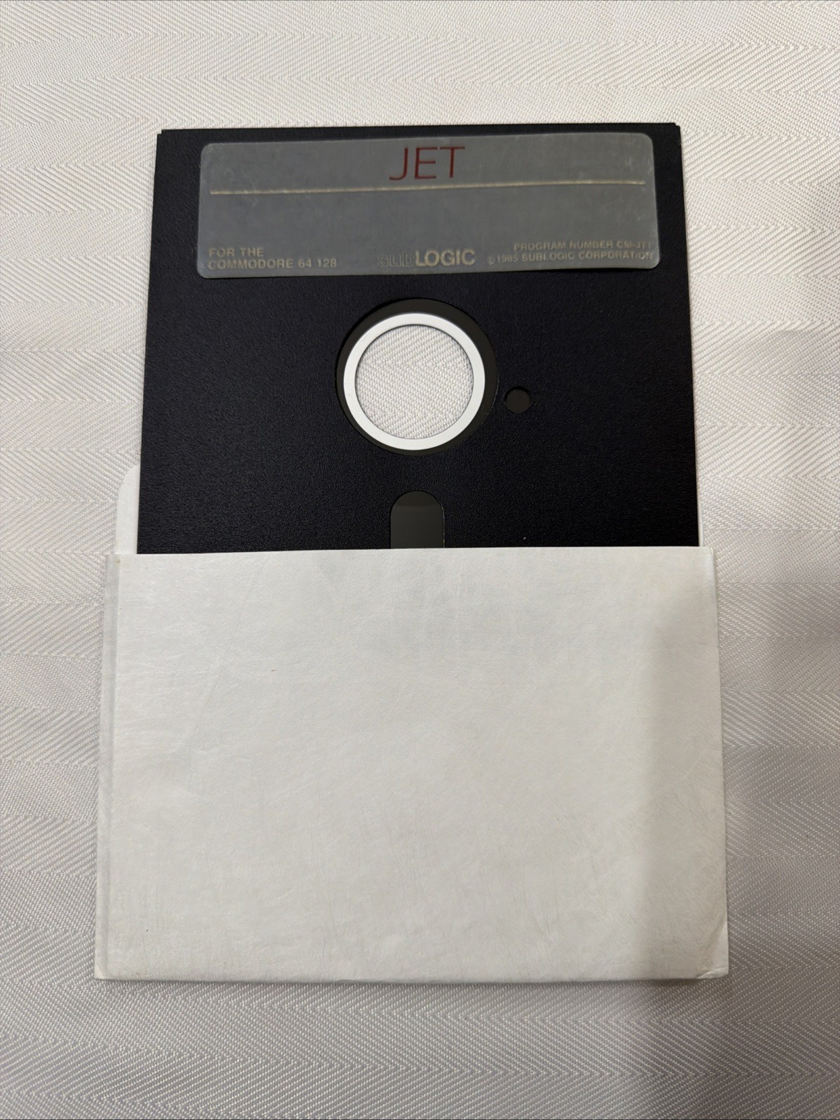 "Jet" by SubLogic - 1985 Videogame - Original Floppy Disk