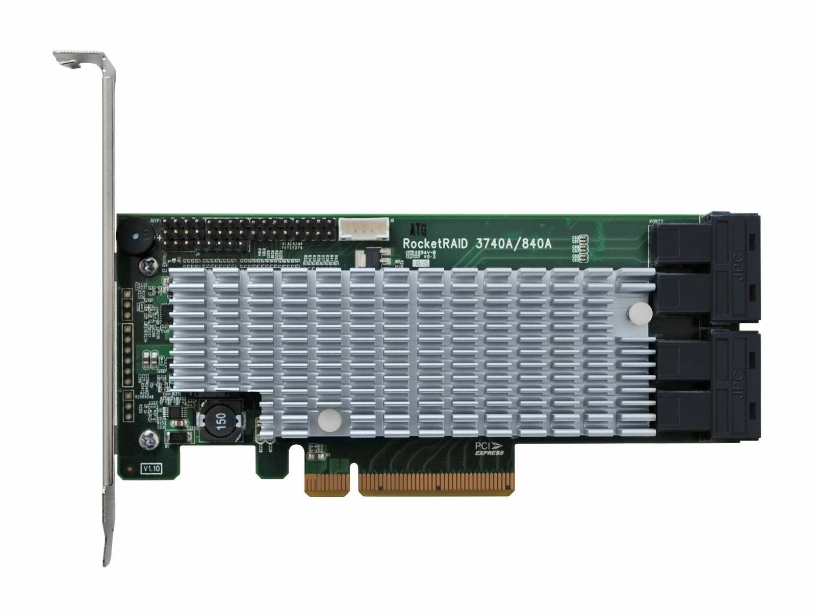 HIGHPOINT ROCKETRAID 2840A 16 PORT PCI-E 3.0 x8 SATA SAS 6Gb/s RAID HBA w/CABLES