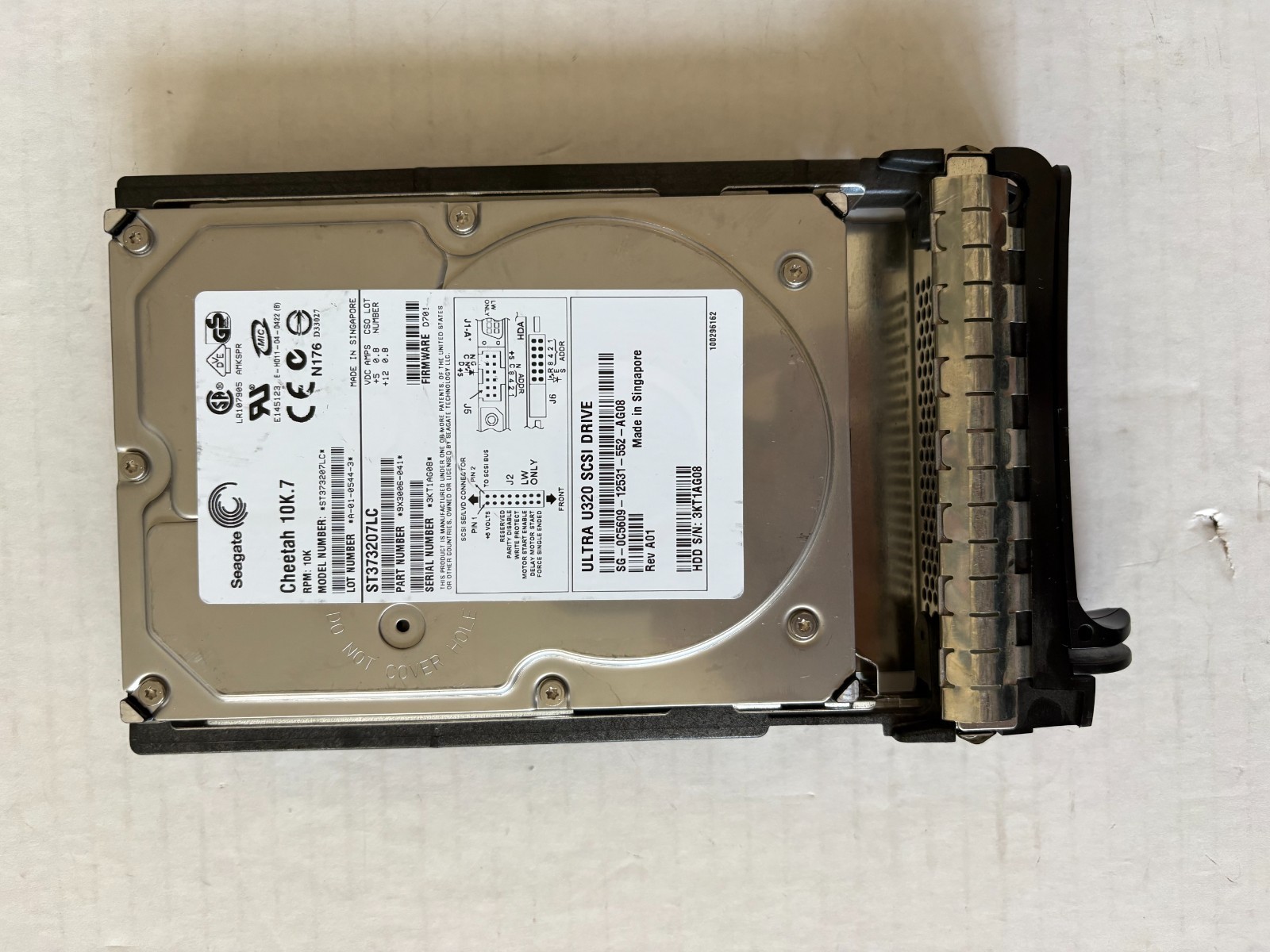 Seagate Cheetah 10K.7 73GB Internal 10K RPM 3.5" (ST373207LC) HDD with Caddy