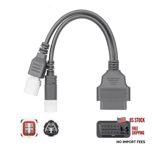 3Pin / 4Pin to 16 Pin Adapter Cable OBD2 Engine Fault Diagnosis and Detector