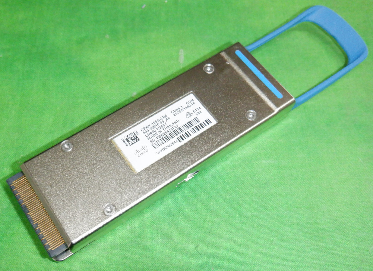 CISCO CPAK-100G-LR4  100GBASE-LR4 Transceiver Module  800-39910-09