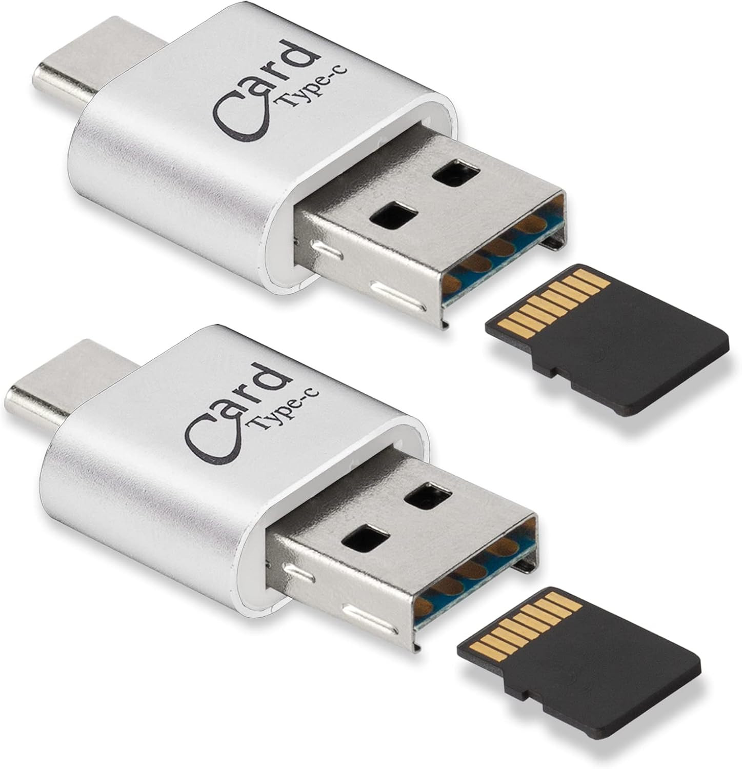 [2 Pack] Micro SD Card Reader for Android Phone, Micro SD Card to USB Adapter