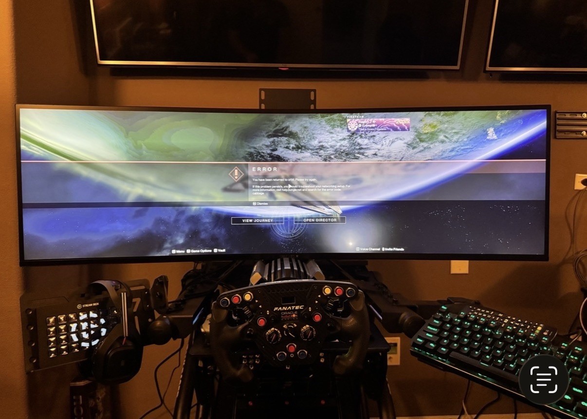 Trak Racer 49" CURVED SUPER ULTRAWIDE GAMING MONITOR — 165HZ, 5120×1440 DQHD