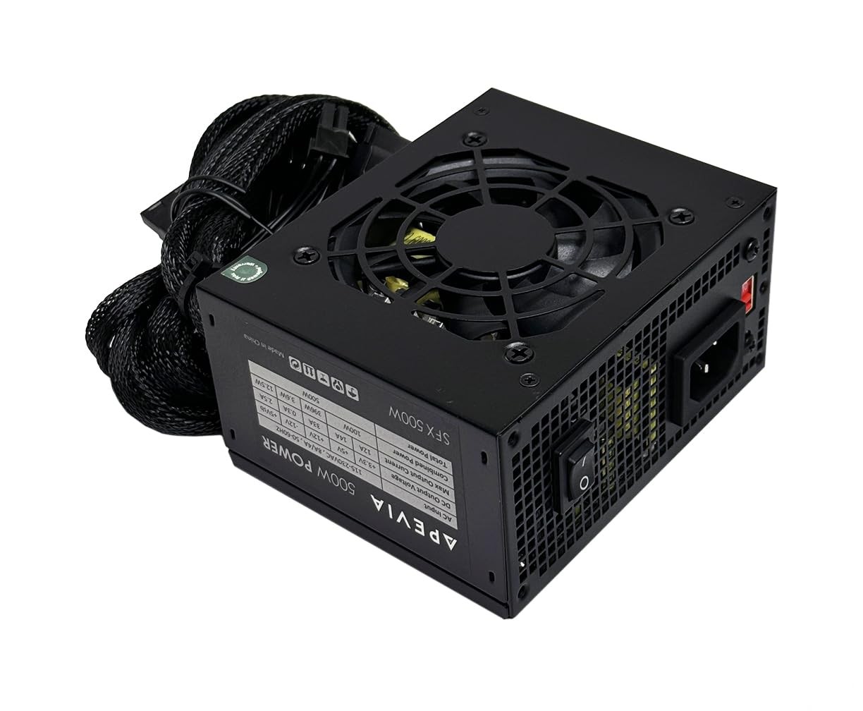 500W SFX Power Supply for Mini ITX and Micro ATX Builds  Compact & Efficient