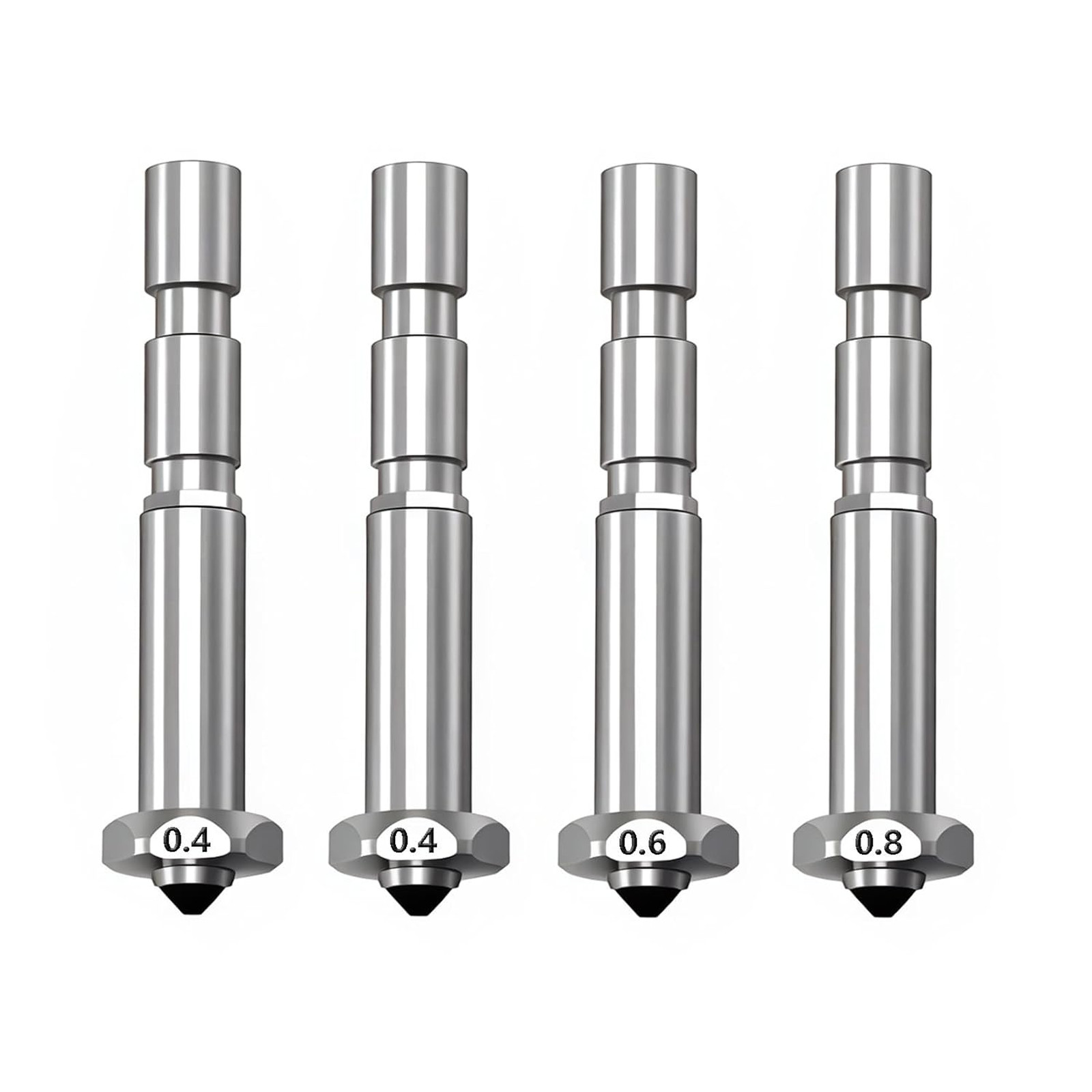 Kobra 3 Max Nozzle Set Hardened Steel 0.4 0.6 0.8mm Quick Swap High Flow Hot End