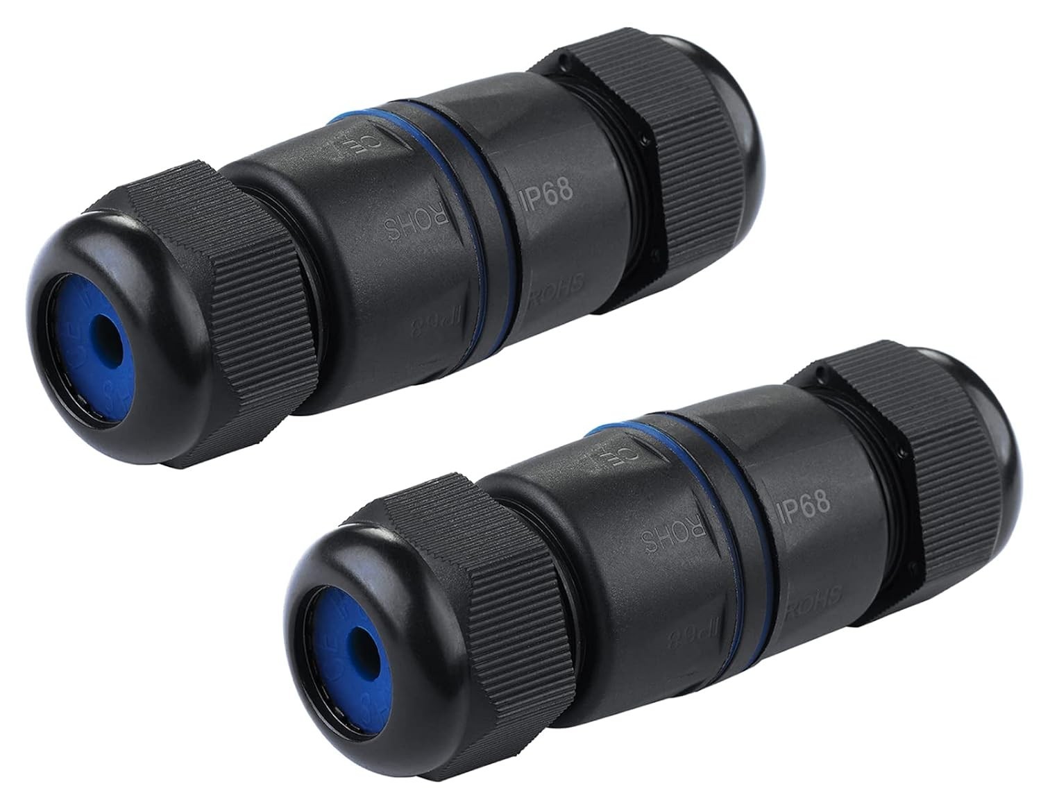 Conector RJ45 impermeable (paquete de 2), acoplador Cat6/Cat5E/Cat5 blindado IP6