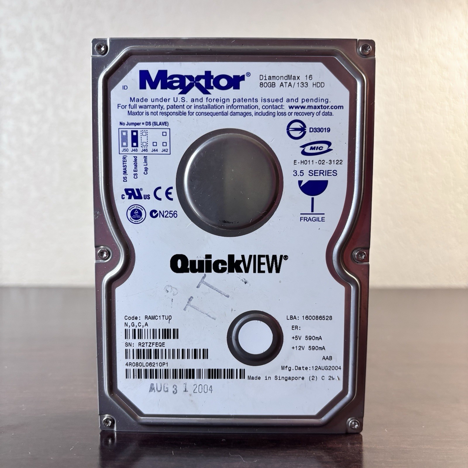Maxtor Quickview Diamondmax 16 80GB ATA/133 HDD - 4R080L06210P1