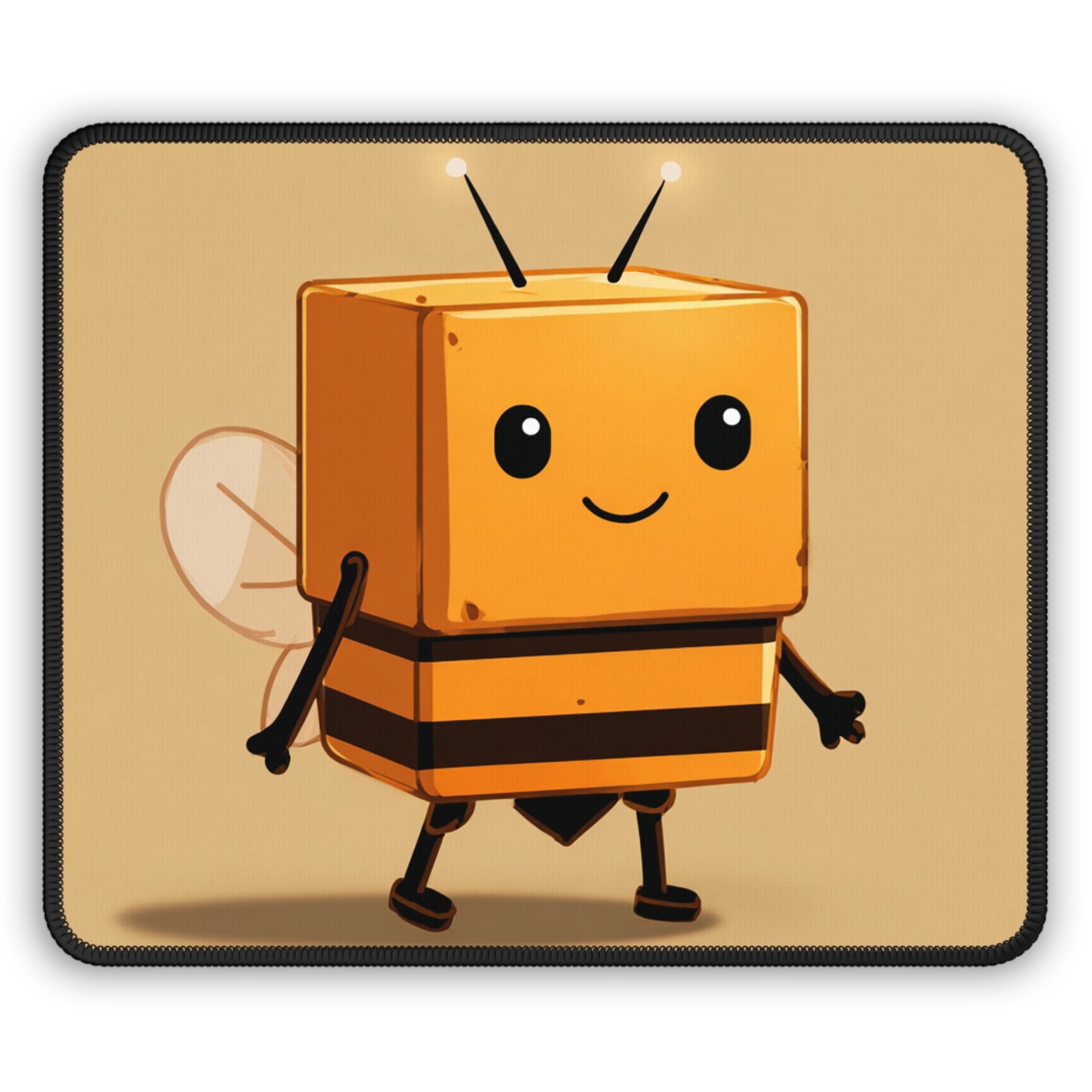 Cute Box Bee Gaming Mouse Pad | Kawaii Insect Desk Mat
