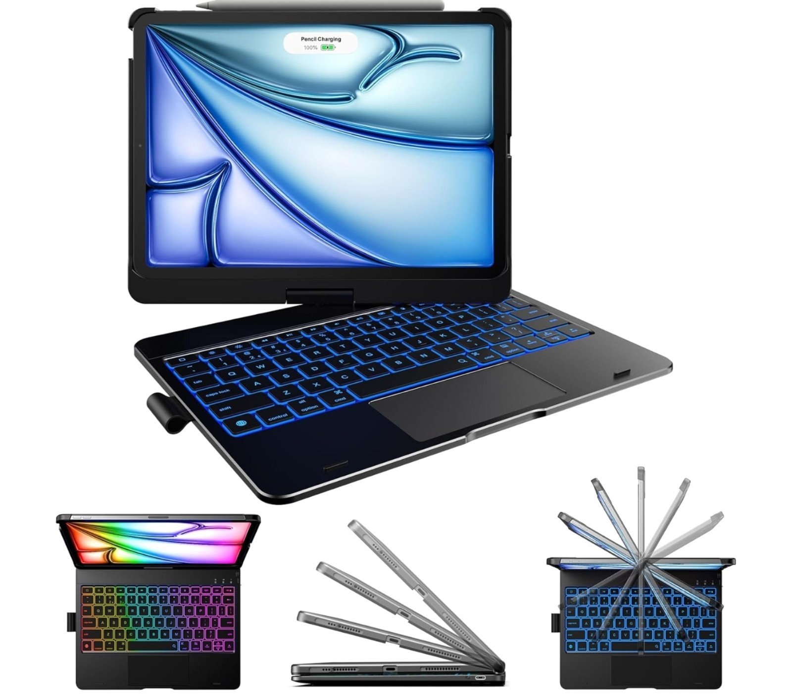typecase Touch Keyboard Case for iPad Air 11-inch(M3/M2, 2025/2024) & iPad Pro 1