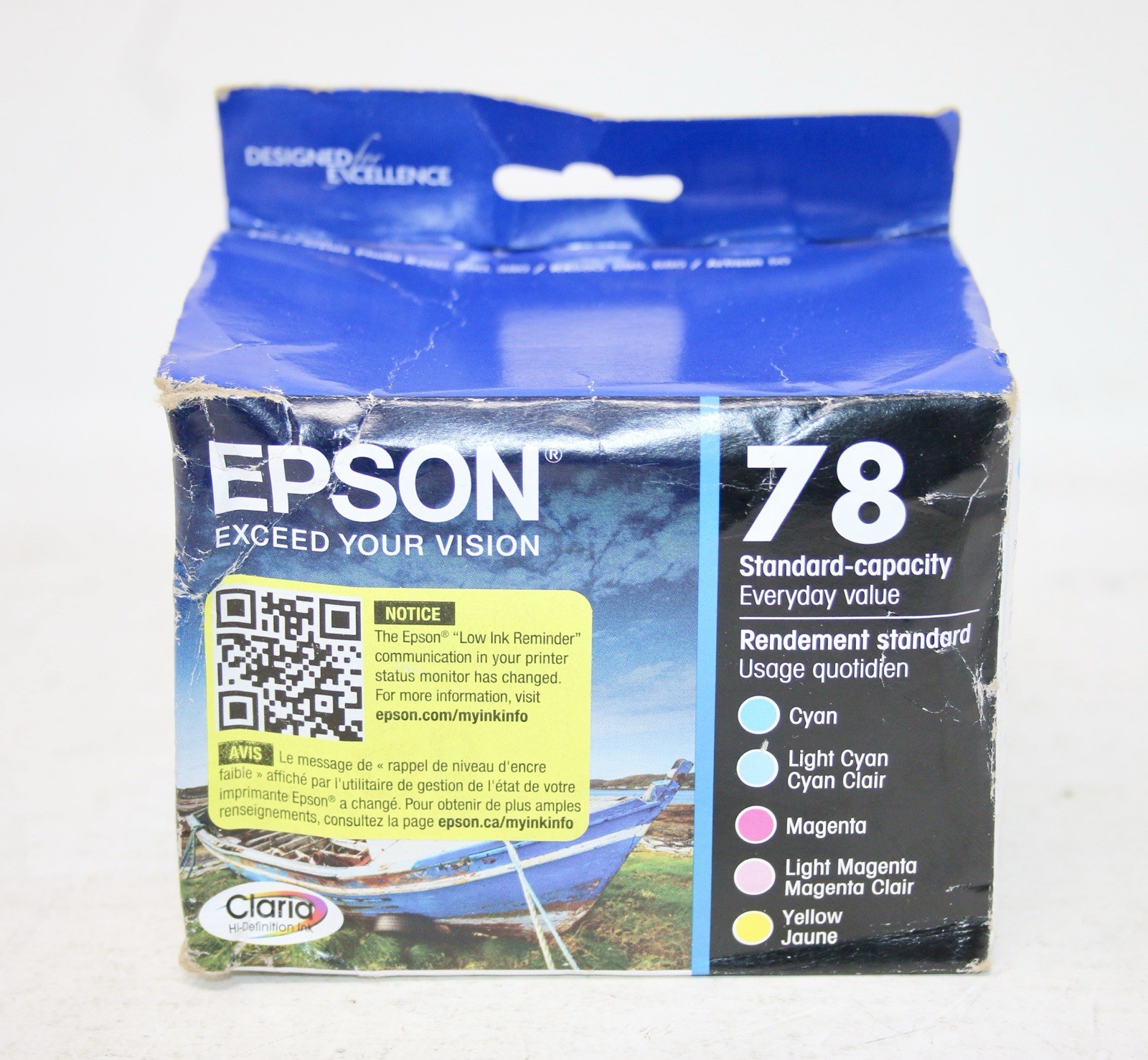 Genuine EPSON 78 Multicolor Standard-Capacity Inkjet Cartridge Expired 12/2024