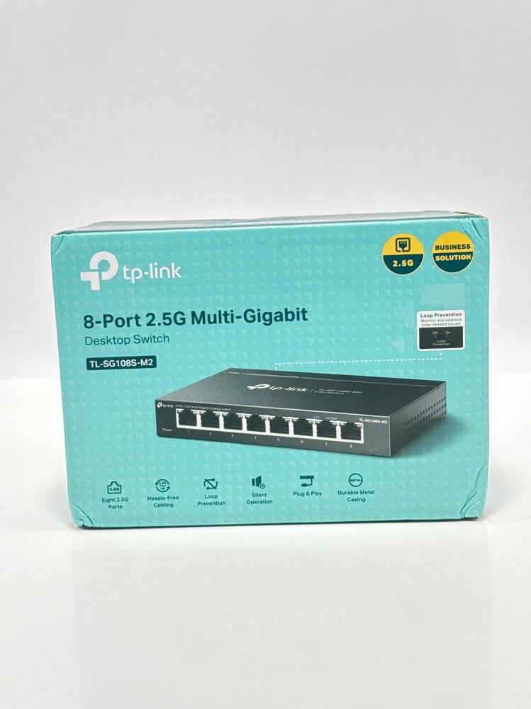 TP-Link TL-SG108S-M2 8-Port 2.5G Multi-Gigabit Unmanaged Ethernet Switch