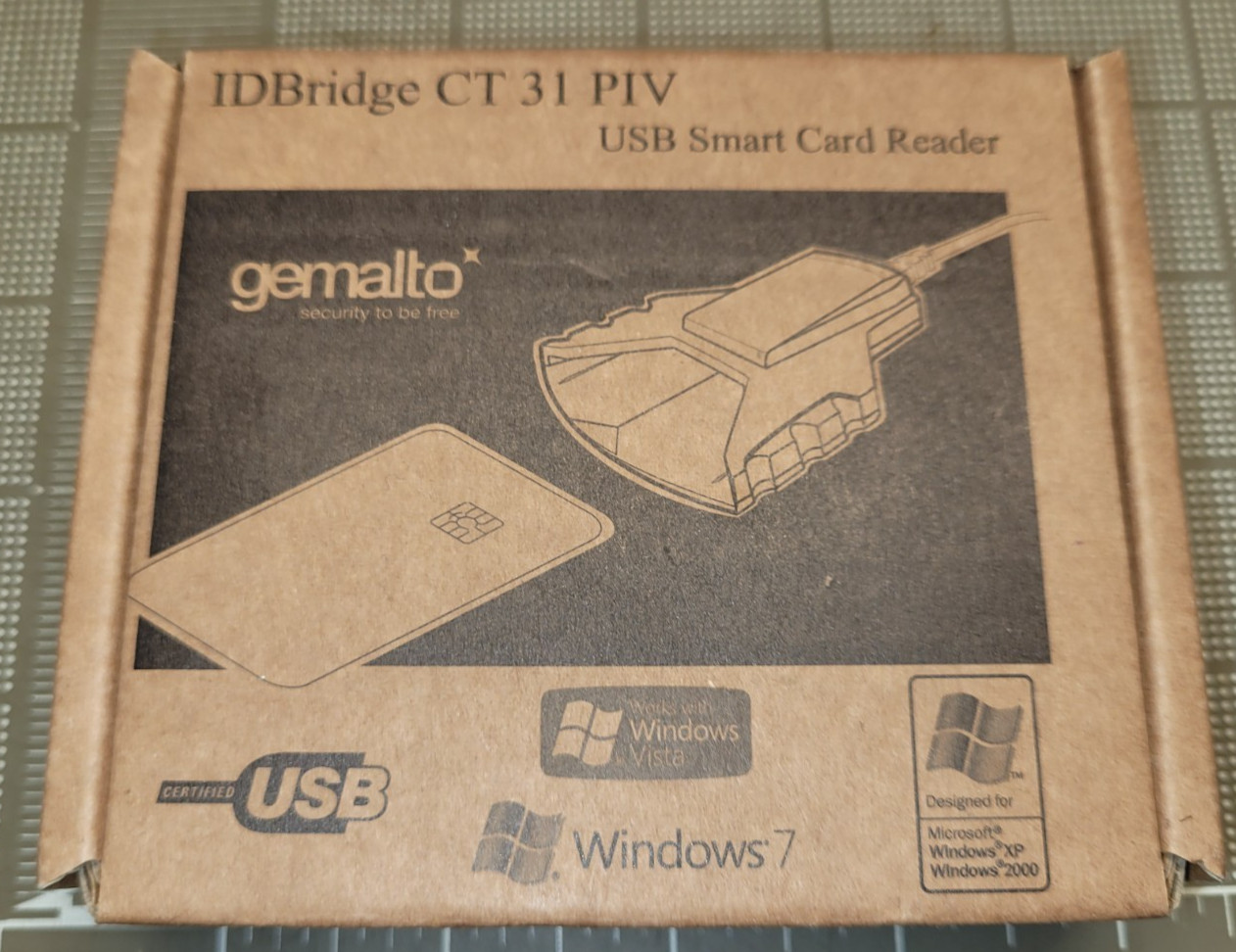 Gemalto IDBridge CT 31 PIV USB Smart Card Reader - ENV-HWP119336