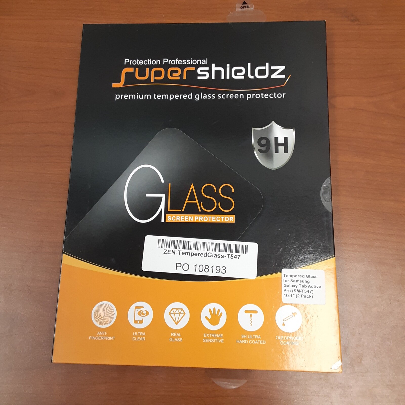 Supershieldsz Screen Protector for Tab Active Pro SM-T547...2Pack