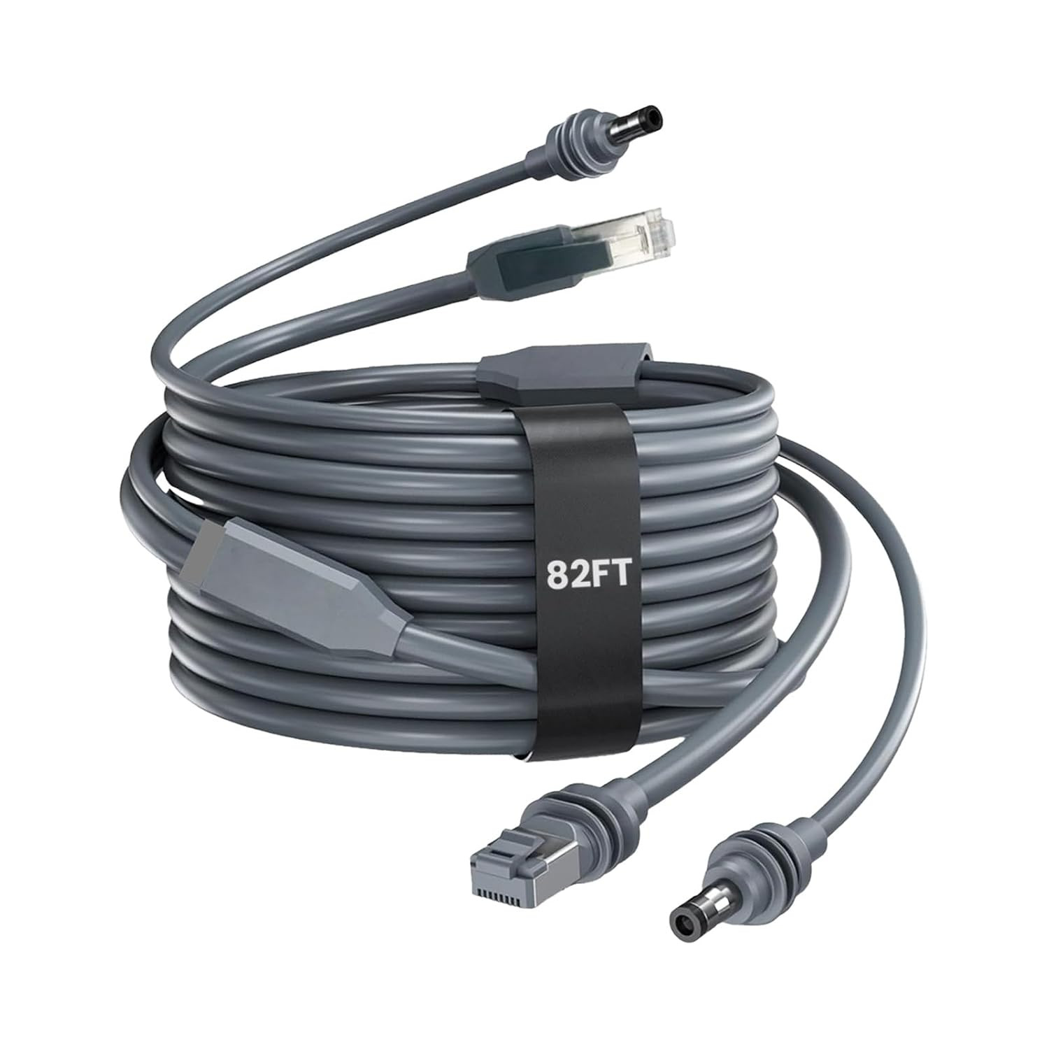 82FT/25M Starlink Mini Ethernet Cable, 2-In-1 Integrated DC Power and Gigabit Da