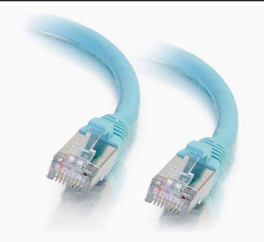 10’ C2G-10ft Cat6a Snagless Shielded (STP) Network Patch Cable - Aqua