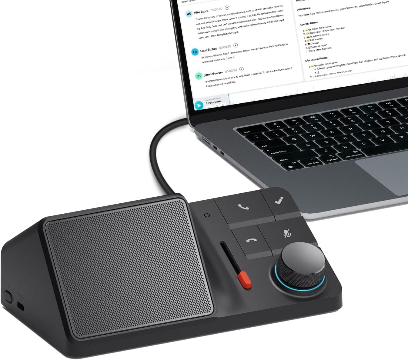 HiDock H1E AI Meeting Note-Taker 8-in-1 Docking Station with Free Transcription