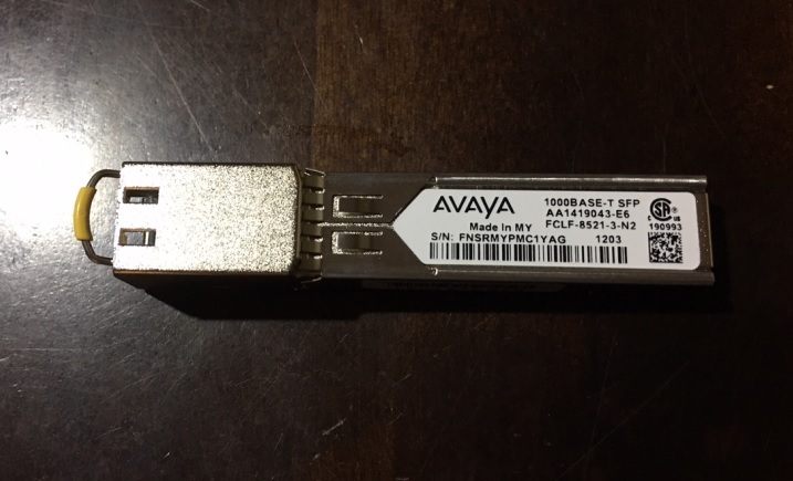 Avaya Nortel AA1419043-E6 SFP-T RJ45 1000BASE-T SFP copper