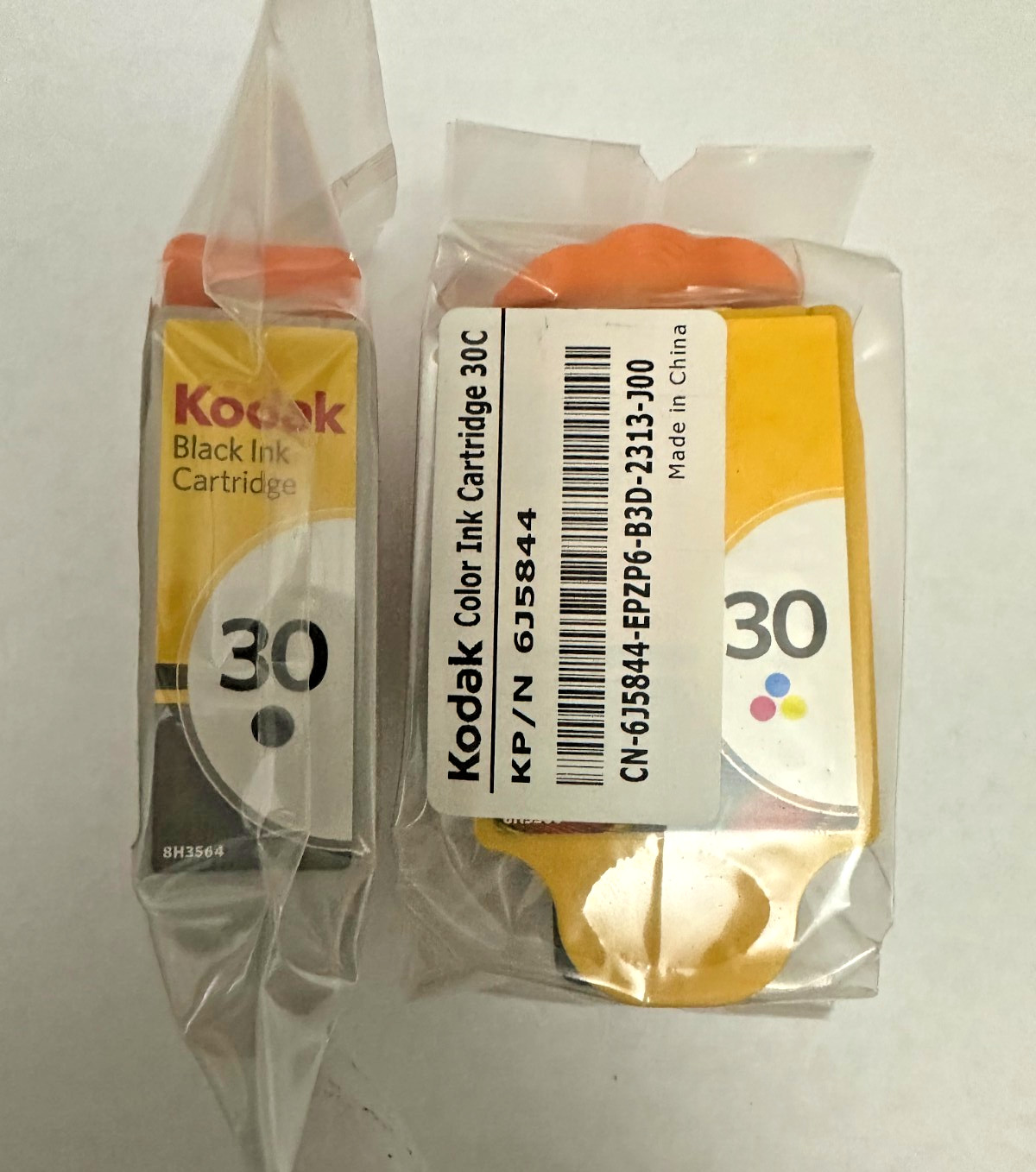 2pk NEW GENUINE Kodak 30 Black & Color Ink Cartridge 8781098 30B 30C 