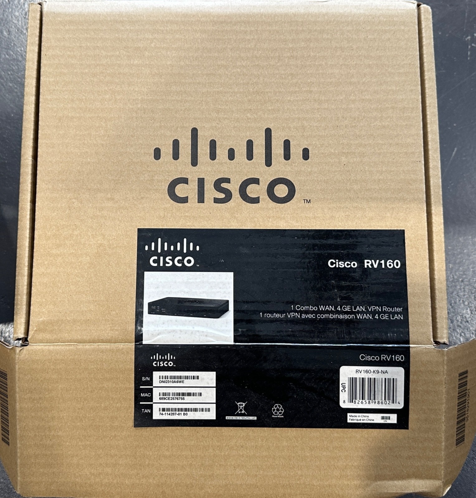 Cisco RV160 VPN Router