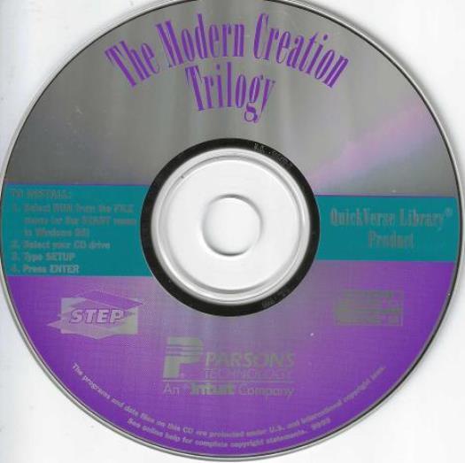 The Modern Creation Trilogy PC CD-ROM evolution rebuke origin QuickVerse Library
