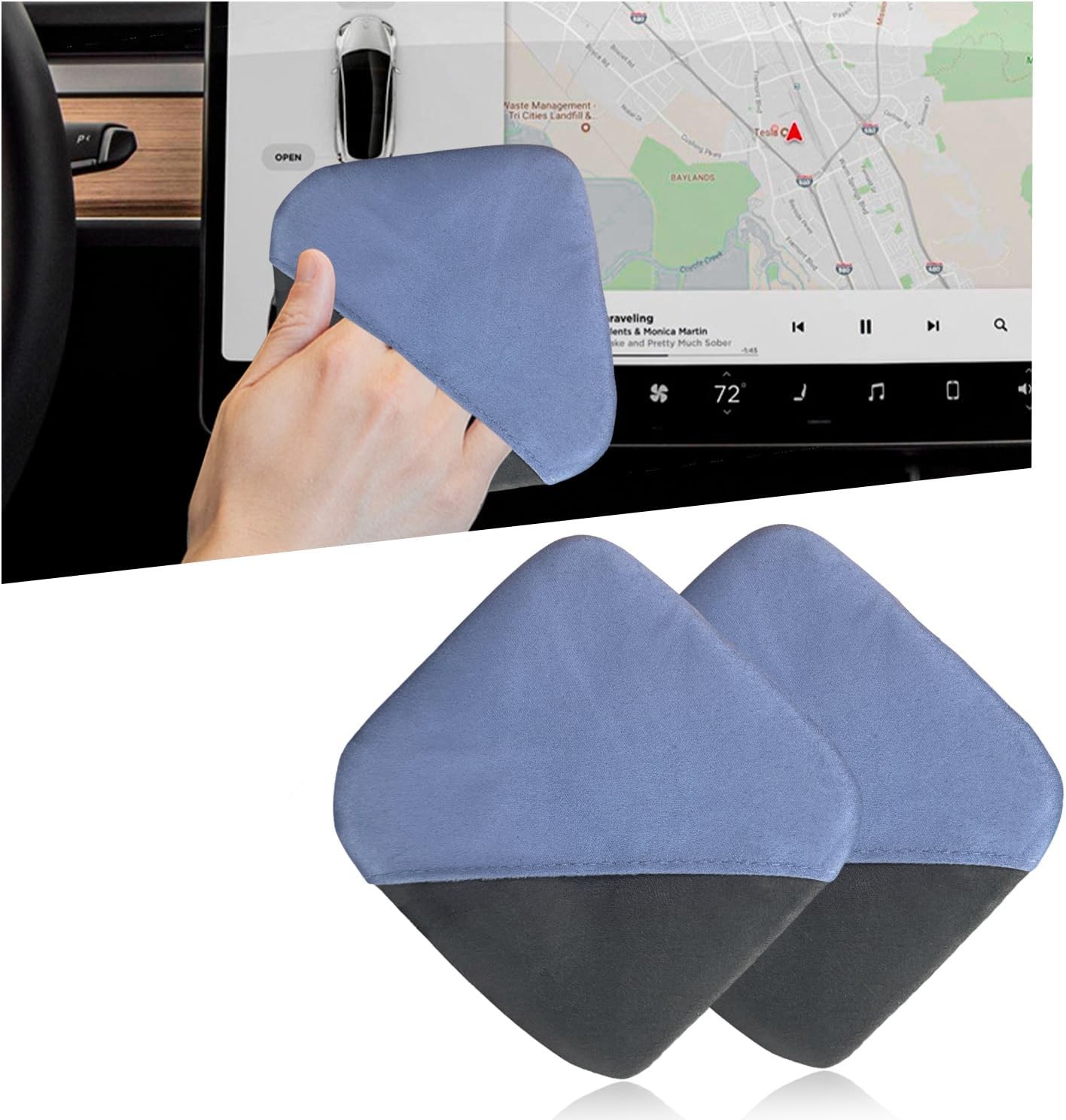 Microfiber Cleaning Pad, Ohleats Car Screen Cleaner