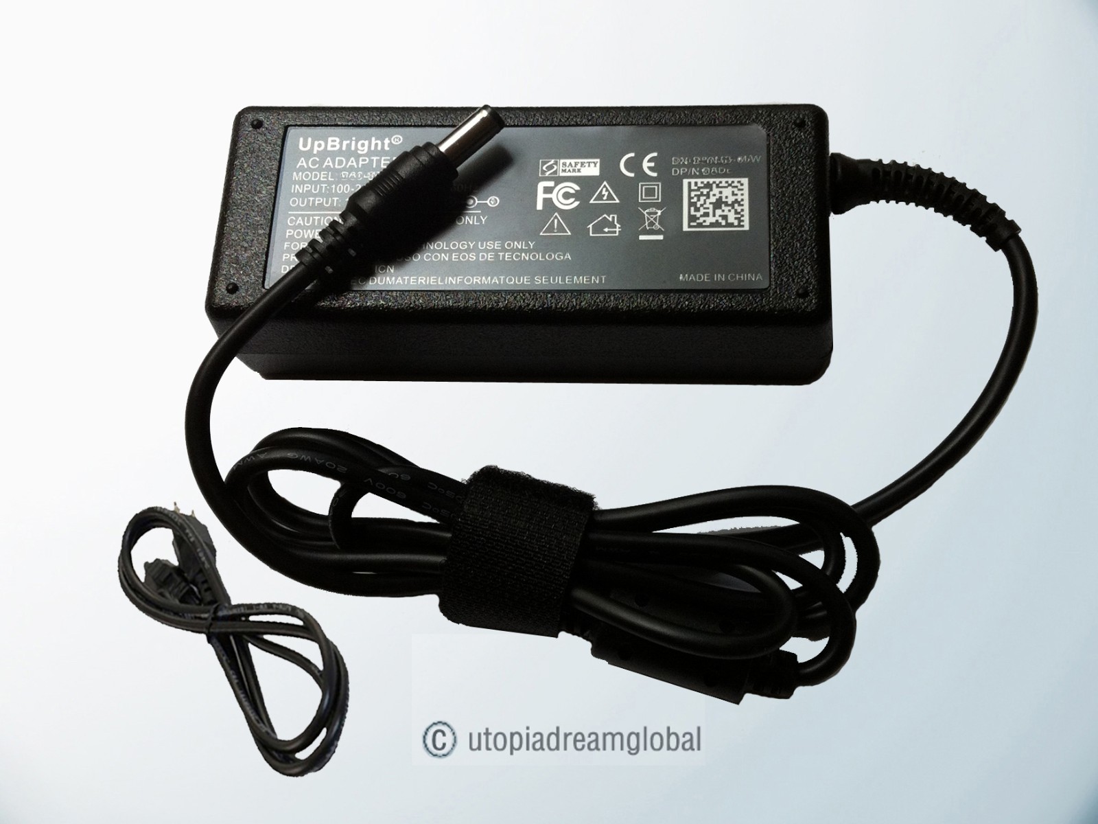 19V AC/DC Adapter For HP Pavilion 23-h052 23-B237C H5Q13AA TouchSmart All-in-One