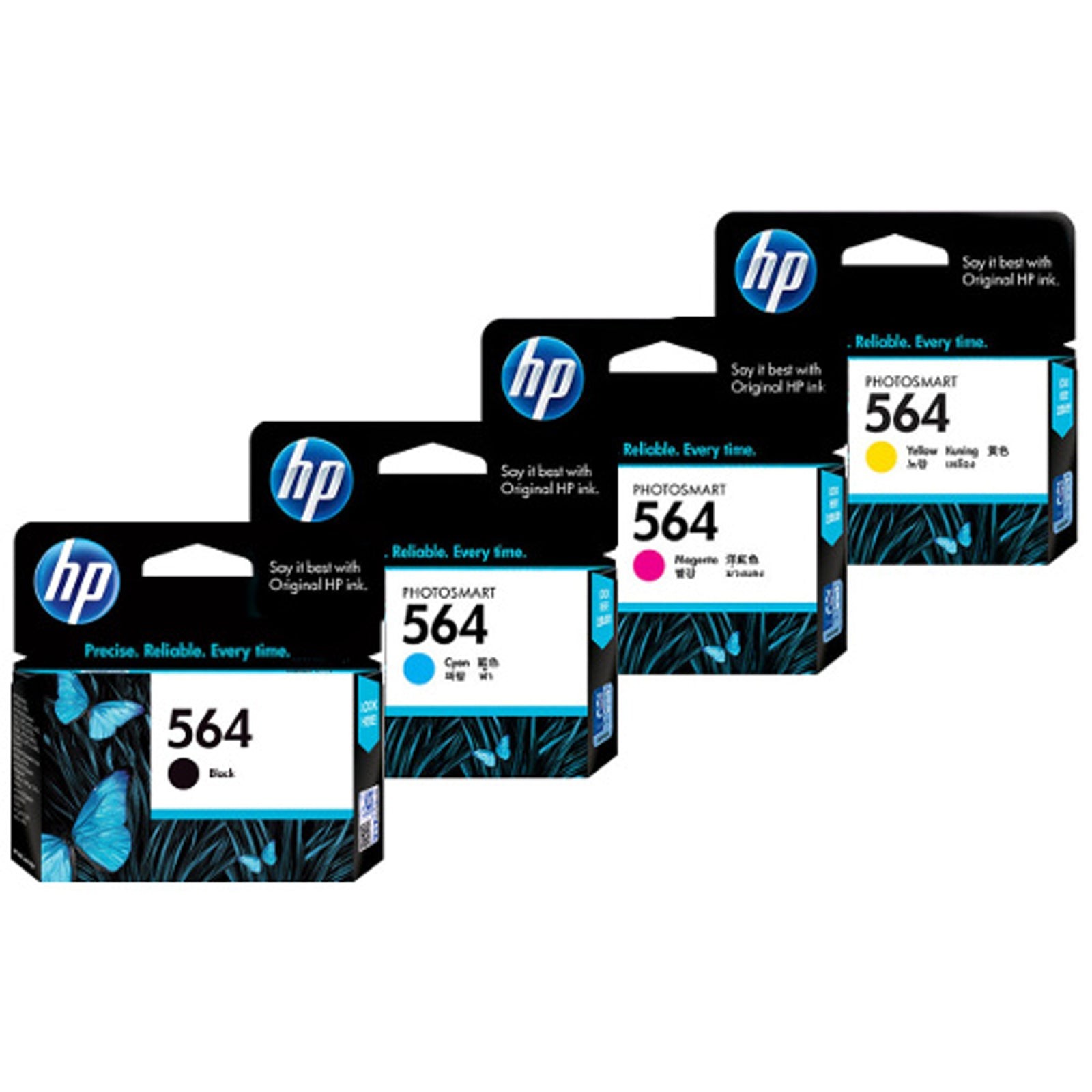 AU GENUINE Original HP 564 4 Colours Value Pack Ink Cartridge Toner Toner &